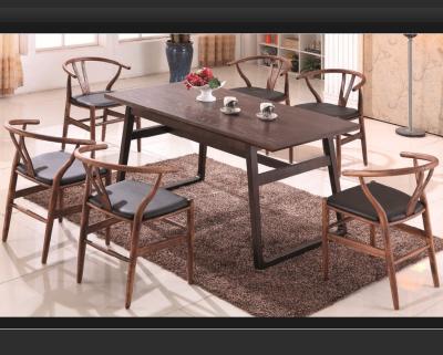 China Hotel Restaurant Furniture Wooden Contemporary Comfortable Dining Table Chair for sale