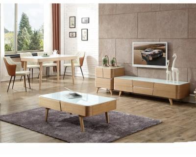 China Contemporary European American modern modern coffee table TV stand furniture solid wood wood living room sets for sale