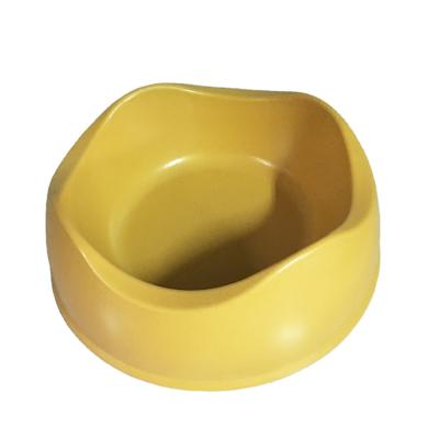 China Biodegradable Disposable Colored Bamboo Fiber Bowl High Strength Pet Feeder Eco-Friendly Sustainable Pet Bowl for sale