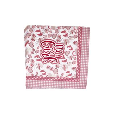 China Colorful Or Pure Disposable Wet Napkin Hotel Paper Towel Printed Paper Towels For Restaurants for sale