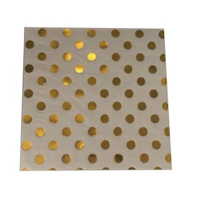 China Printed High Quality Custom Gold Foil Printed Tissue Paper Towels for sale