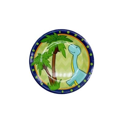 China Dinosaur Amazon Best Seller Cardboard Model Disposable Party Supplies Paper Plate Sets for sale