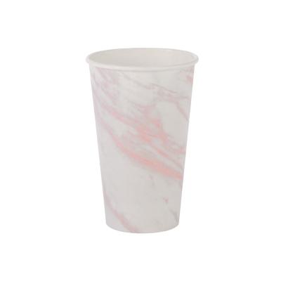 China Rose Gold Single Wall Custom Disposable Logo Disposable Paper Cups for Party for sale