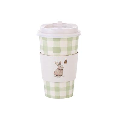 China Disposable Printing Rabbits Personalized Styles Colored Party Paper Cups For Happy Oriental for sale