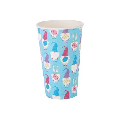 China Disposable Oriental Personalized Blue Cartoon Styles Colored Paper Cups For Party Deco for sale