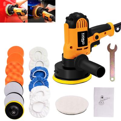 China 700W Wet Polishing Flex Polisher With Electric 15 PCS Polishing Pads Set Machine Tools Rotary Double Action Car Polisher for sale