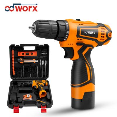 China LED Job ODWORX 12V Power Drill Machine Lightweight Portable Cordless Drill Set With Battery Power Tools Electric Drills for sale