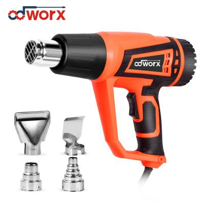 China 2500W Air Blowtorch Gun 2500W Industrial Plastic Wind Machine Adjustable Hot Rush Baking Heat Shrink Hair Dryer for sale