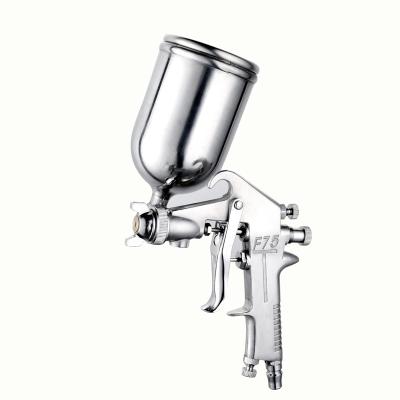 China Gravity F75 Airbrush Spray Gun Alloy Paint Atomizer Tool Hopper Pneumatic Spray Gun for Car Painting for sale