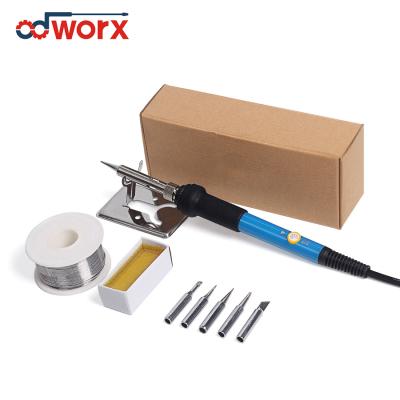 China Pencil Handle Electric Soldering Iron Kit 220V 60 Watt Tool Power Soldering Iron Replaceable Welding Tip for sale