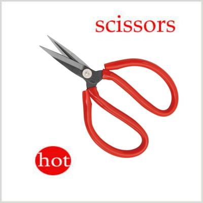 China Carbon Steel Universal Big Handle Colored Bandage Scissors With Plastic Handle for sale