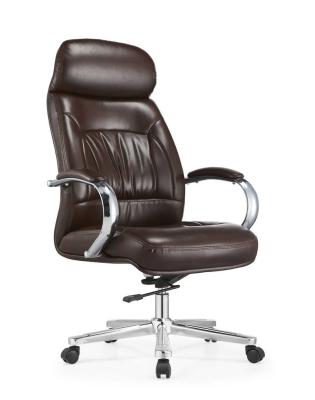 China Boss Office Furniture Swivel Chair CEO Executive Office Rotation Genuine Leather Ergonomic Chair for sale