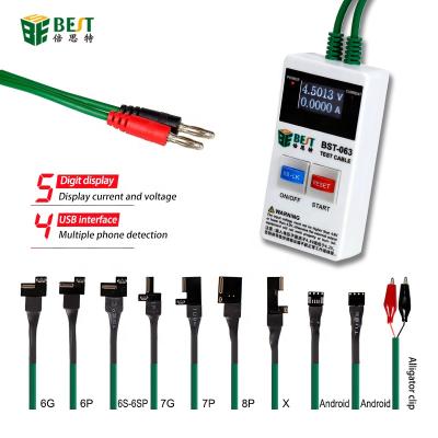 China BESTOOL SET BST-063 Mobile Phone Repair DIY Tool Power MEASUREMENT Data Cable For iPhone Samsung DC Power Supply Phone Boot Current Test Cable for sale