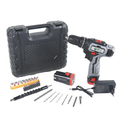 China Household 18V Impact Cordless Electric Drill Brushless Screwdriver Screwdriver Drills with Two Battery for sale