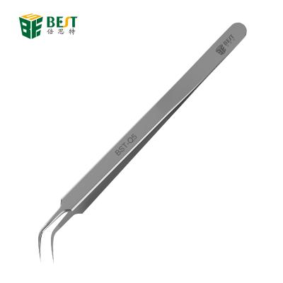 China BEST Unrated Ultra Precision Q5 Curved Tweezers Stainless Steel Tweezers Tweezers With Fine Tip for sale