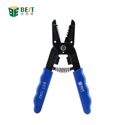 China BST-1042 Sawtooth Pliers Electrical Wire Stripper Pliers Stripping Hand Multifunctional Tool for sale