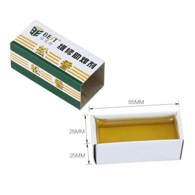 China Environmental Tin Material Paste Carton Rosin Soldering Iron Soft Solder Repair Welding Flux for sale