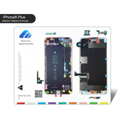 China New Electronic Repair Model For Professional 10 Kinds Screw Mat Work Magnetic Pad For 6, 6s, 6plus 6splus, 7,7plus, 8, X Repair Tools for sale