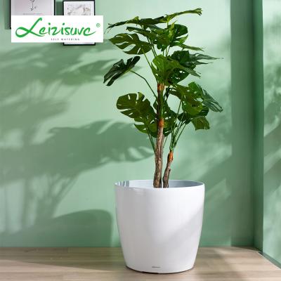 China Best Modern High Quality Plastic Floor Pot Bonsai Self Watering Macetas Plasticas Round Flowerpot for sale