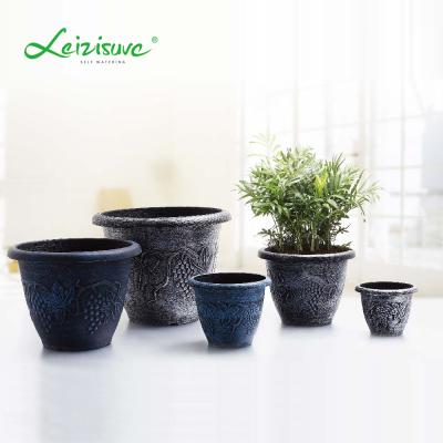 China CLASSIC Wholesale Plastic Silver Round Shengerda Mini Small Potted Plant Grass for sale