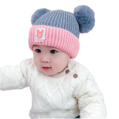 China KIDS COMMON Accessory Warm Hat With Pompom Winter Fashion Hat For Kids for sale