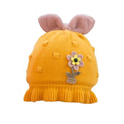 China 2022 JOINT factory direct sales new children's cute winter warm knitted hat for smile face for sale