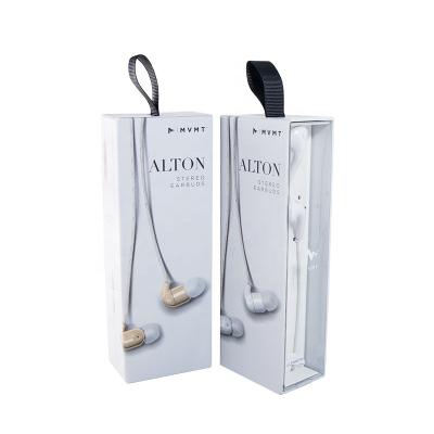 China Recyclable High Quality Creative Earphones Packaging Cardboard Holder For Earphone for sale