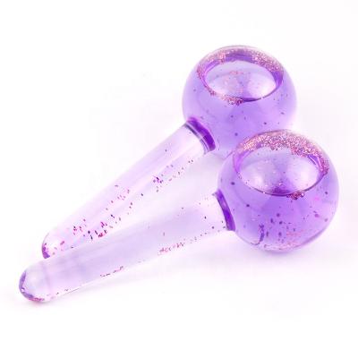 China Gel Inside Magic Globes Ice Cold Roller Ice Globes Facial Roller Ball Massager For Skin Care for sale