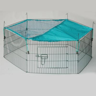 China Viable 8 Pcs Metal Rabbit Dog Game Pen for sale