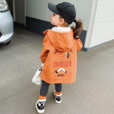 China Breathable Baby Mid Length Hooded Jacket Coat Ditch Children Clothing C011 Double Sided Wear for sale