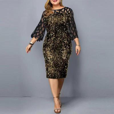 China LCd0233 Womens Evening Dress Breathable Sequin Design Plus Size Formal Dress for sale