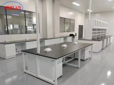 China H Frame Type Lab Island Tables With Mobile Cabinet In Laboratory Furniture en venta