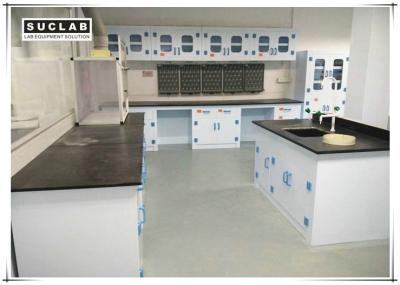 China Epoxy Resin Countertop Science Lab Tables , PP Lab Furniture With PP Drawer for sale