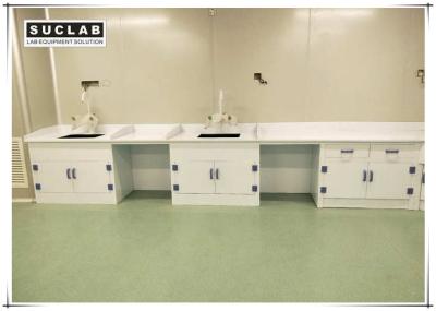 China Chemical Lab Furniture Polypropylene Countertop With PP Drip Rack And Water Outlet for sale