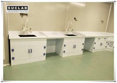 China Epoxy Resin Countertop Chemistry Lab Furniture With PP Drawer And Base Cabinet for sale