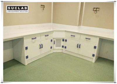 China Acid And Alkali Resistant PP Laboratory Casework With Corner Cabinet for sale