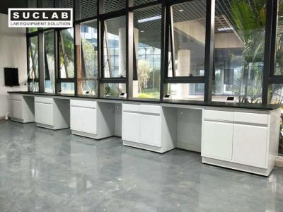 China Chemical Resistant Countertops Steel Laboratory Wall Bench For Laboratory Usage for sale