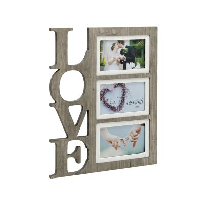 China Eco-Freindly Sell Like LOVE Wedding Photo Frame Wooden Wedding Photo Frame Hot Creative 27x33cm for sale