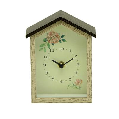 China Home Decor Fengyuan House Shape Industrial Eco-friendly Photo Picture Frame With Clock Digital Printing Silk Screen Printing 4 Color for sale