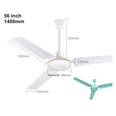 China 56 Inch Foldable Ceiling Installation Electric Ceiling Fan Air Cooling Industrial Fan for sale