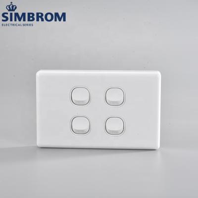 China PC And 4 Gang Copper Wall Led Touch Lamp Switch Remote Control Switches for sale