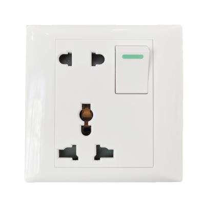 China Household and similar purposes SIMBROM Cambodia hot sale 1 band 1 way with 3pin plug and light switch electrical plug for sale