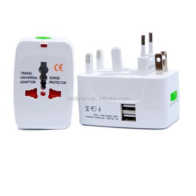 China Worldwide travel adapter multi outlet double usb to irda adapter for sale