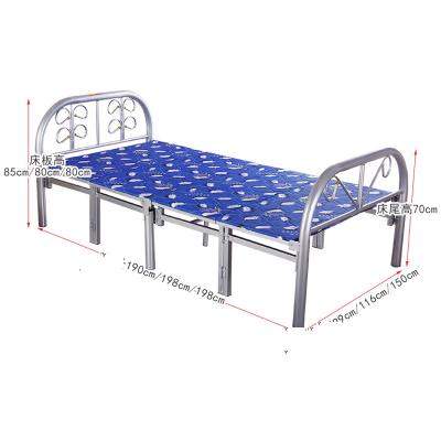 China Foldable Double Bunk Beds Comfortable Adults Comfortable Folding Bed for sale