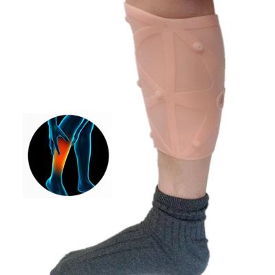 China Daily Use Silicone Calf Brace with Magnet Bead Lower Leg Compression Wrap Support Sleeve Reduces Muscle Swelling for sale