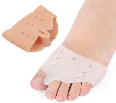 China Toe Separator Cushion Forefoot Toe Spacer Toe Correction Protector Hallux Valgus Orthotics Foot Care Bunion Metatarsal Guard for sale