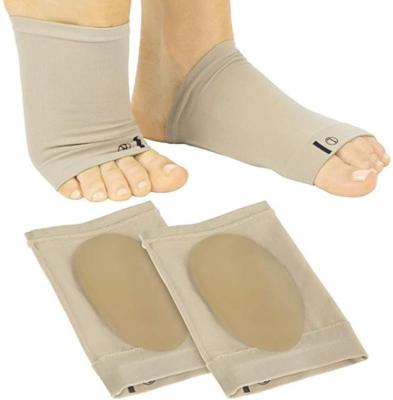 China Flat Feet Orthotics/Elastic Flat Feet Orthotics Silicone Bandage Arch Support Sleeve Plantar Fasciitis Bumps Cushion Orthopedic Foot Corrector for sale