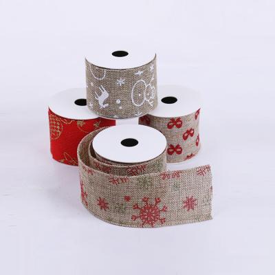 China China Christmas Decorative Polyester Mesh Ribbon with Low Price for sale