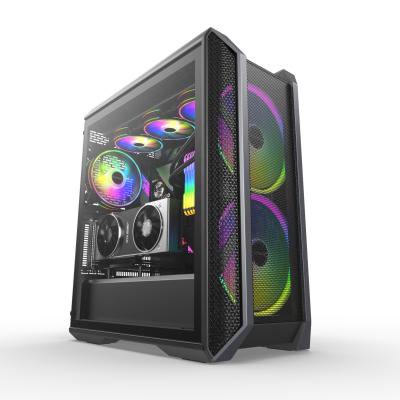 China With Side Panel Window CPU Case 360 ​​Super-ATX Water Cooling Gaming Case With Dual Panels for sale