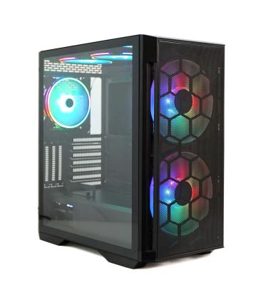 China With Window 2021 JNP FULL TOWER CASE TEMPERED GLASS WINDOW PC Gaming PC Case Side Glass Case for sale